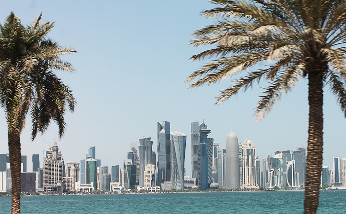 Skyline Doha, von der Corniche aus gesehen. &copy; Susanne Dreier-Phan Quoc
