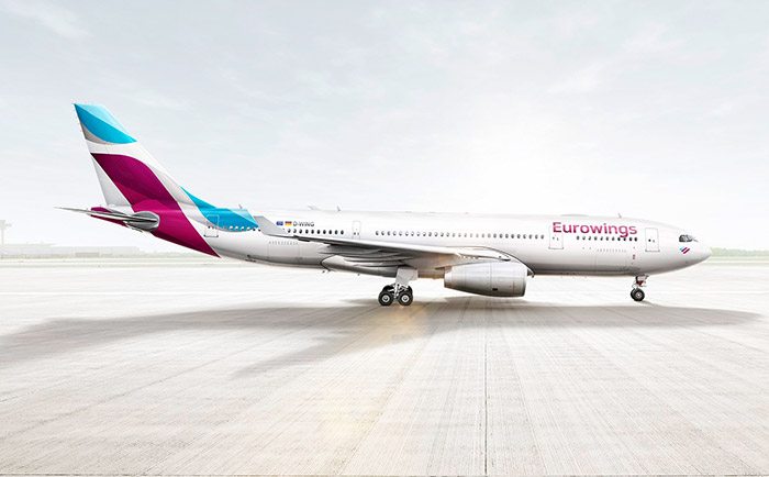Airbus A330 in den Farben der Eurowings. &copy; Eurowings