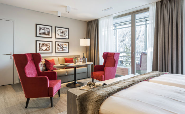 Eine Smart Family Suite im Ameron Mountain Hotel Davos &copy; AMERON Swiss Mountain Hotel Davos