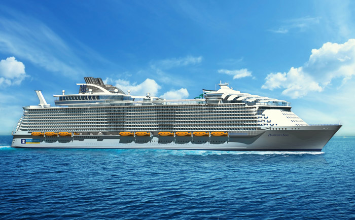 Die "Harmony of the Seas" wird Platz für mehr als 5.000 Passagiere bieten. &copy; Royal Caribbean International / STX