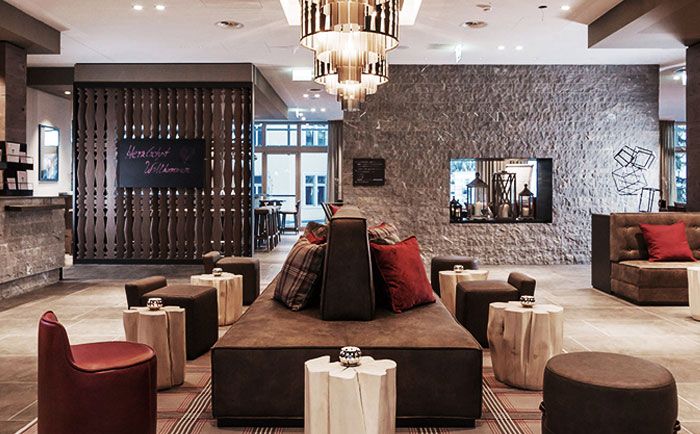 Die Lobby &copy; AMERON Swiss Mountain Hotel Davos