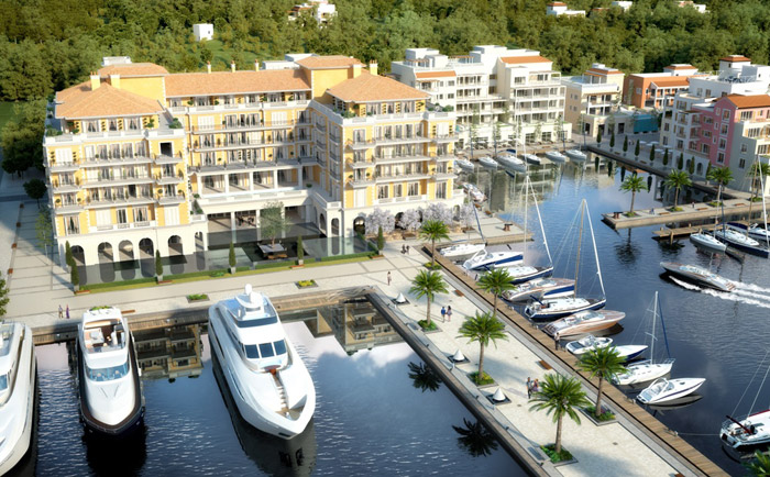 Das "Regent Porto Montenegro" liegt direkt am Jachthafen. &copy; Regent Hotels & Resorts