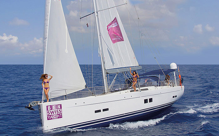 Die "Benswiss"-Yacht. &copy; Bentour Reisen