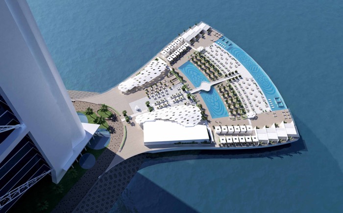 Das "North Deck" beim "Burj al Arab". © Jumeirah Group Das "North Deck" beim "Burj al Arab". © Jumeirah Group