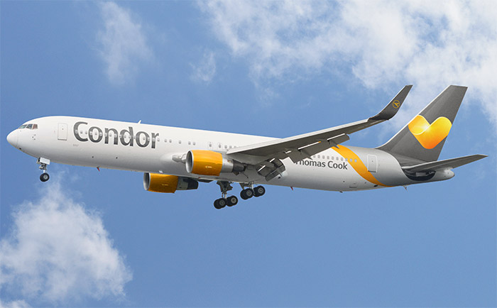 Boeing 767-300 von Condor. &copy; Condor