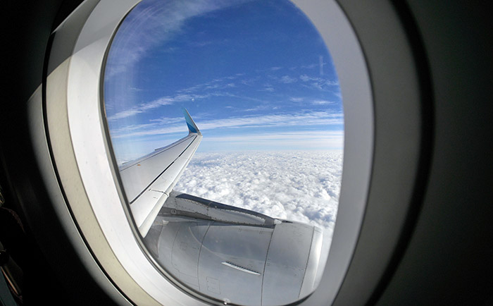 Winglets auf den Flügeln des Eurowings-Airbus helfen Treibstoff zu sparen. &copy; Martin Metzenbauer