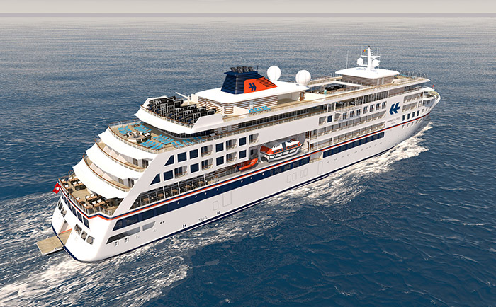 Eine Marina am Heck kann für Wassersport genutzt werden. &copy; Hapag-Lloyd Cruises