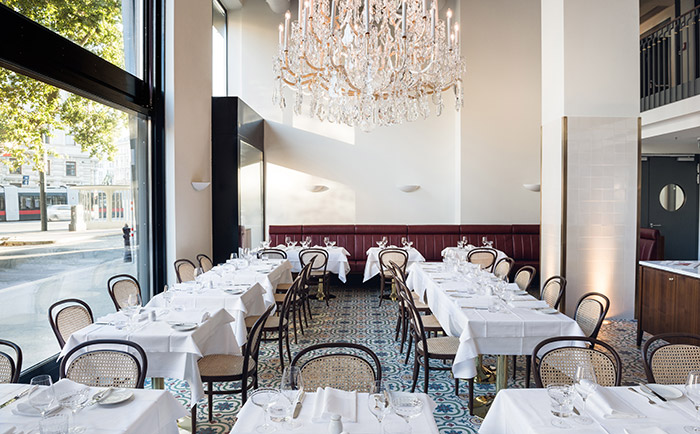 Das Restaurant an der Ringstraße. © Grand Ferdinand Das Restaurant an der Ringstraße. © Grand Ferdinand