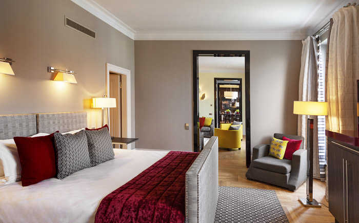 Schlafzimmer der "Bebel Suite". © Hotel de Rome / Rocco Forte Hotels Schlafzimmer der "Bebel Suite". © Hotel de Rome / Rocco Forte Hotels