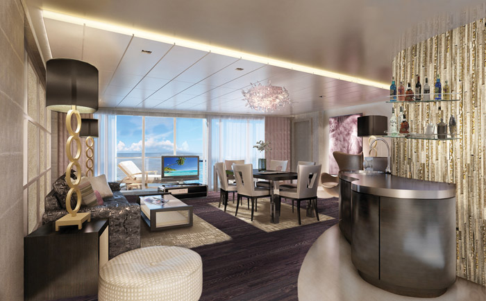 Exklusive Suite auf der "Norwegian Escape". &copy; Norwegian Cruise Line