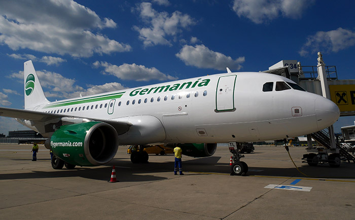 Airbus A319 von Germania. &copy; Martin Metzenbauer