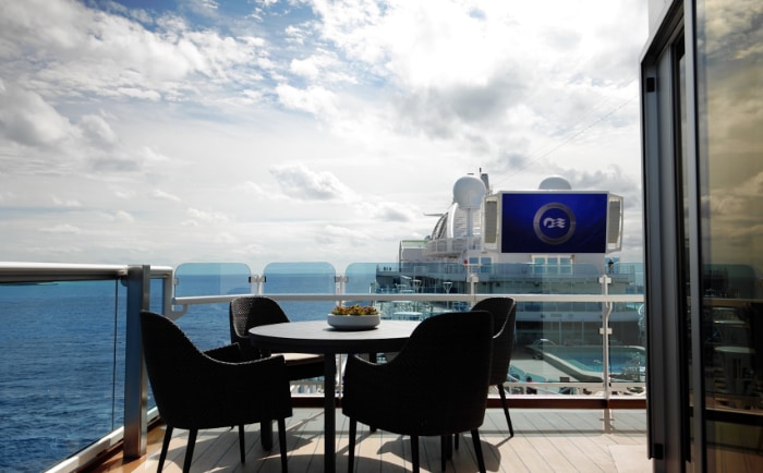 Die Sky Suites verfügen über große Balkone. &copy; Princess Cruises / Carnival Corporation