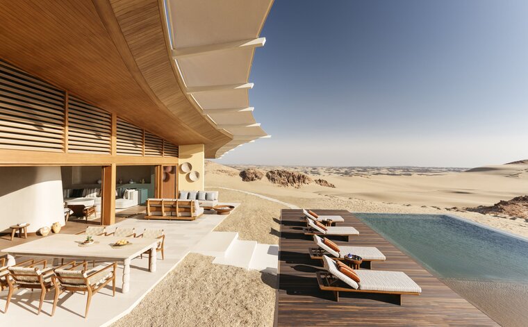 Das Six Senses Southern Dunes in Saudi Arabien. &copy; Six Senses