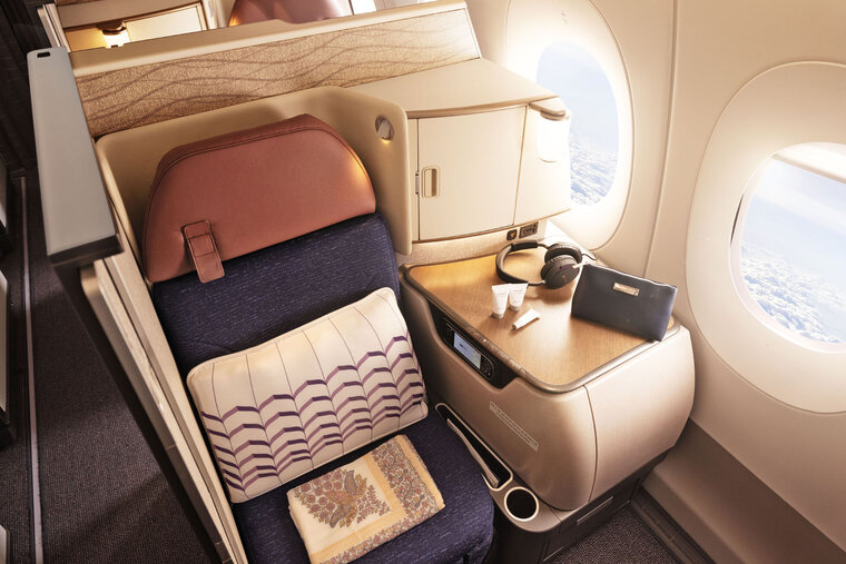 Die "neue" Air India zeig sich bereits bei den ersten ausgelieferten Airbus A350. © Air India Die "neue" Air India zeig sich bereits bei den ersten ausgelieferten Airbus A350. © Air India