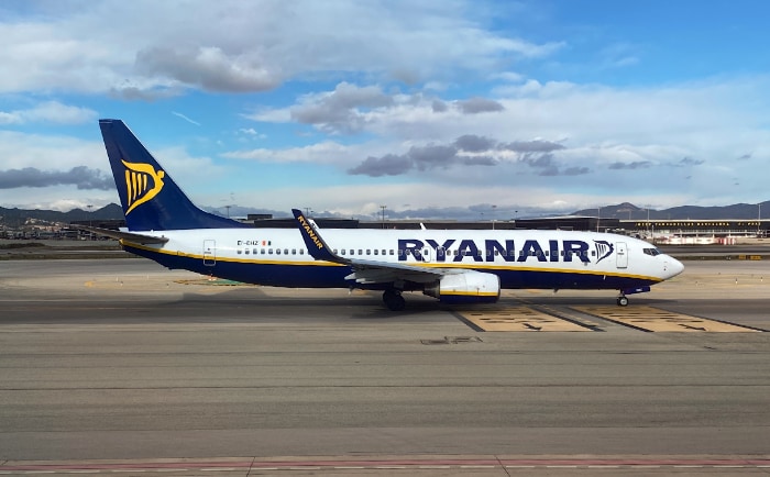 Boeing 737 von Ryanair. &copy; 