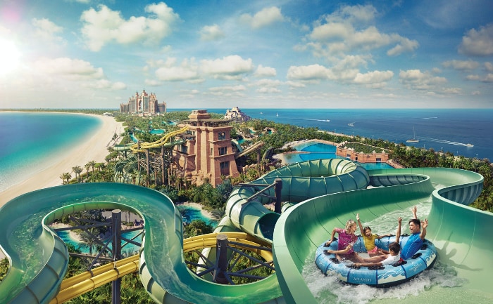 Der Aquaventure Waterpark ist der größte Wasserpark der Welt. &copy; Emirates