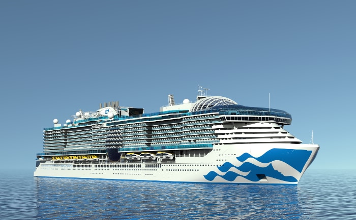 Sie "Sun Princess" soll 2024 erstmals auf Kreuzfahrt gehen. &copy; Princess Cruises