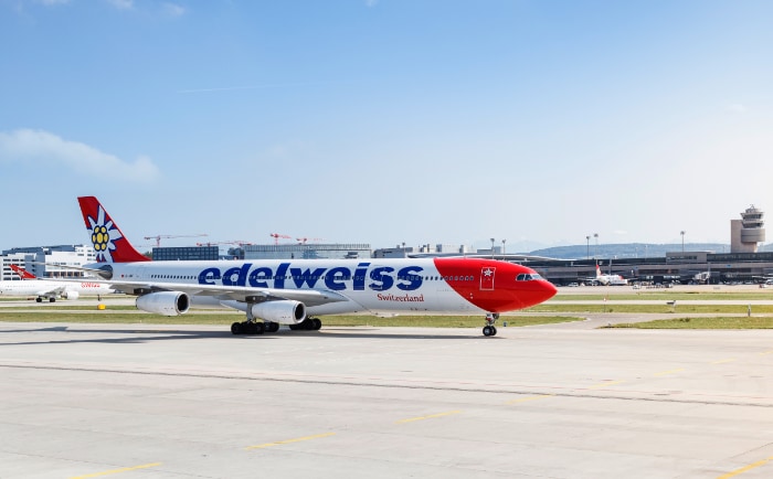 Airbus A340-300 von Edelweiss. &copy; Edelweiss Air
