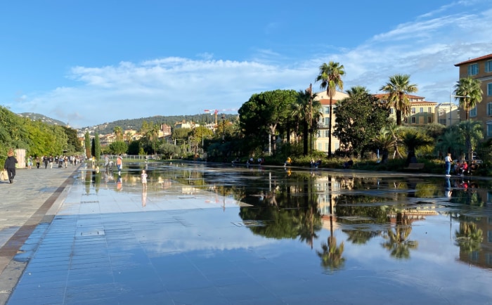 Erst 2013 wurde die Promenade du Paillon mit ihren Wasserspielen eingeweiht. &copy; ReiseInsider