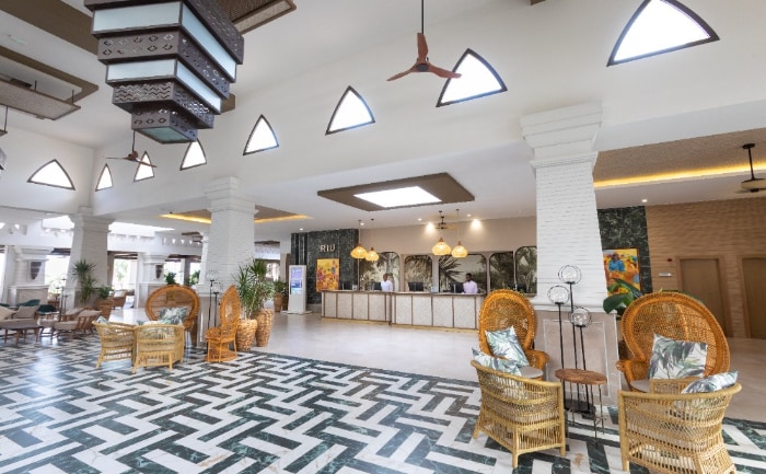 Lobby des neu renovierten Hotels. &copy; RIU Hotels & Resorts