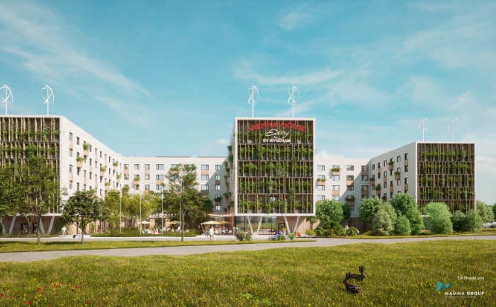 Das neue Hotel wird etwas abseits der Terminalgebäude liegen. &copy; Flughafen Wien AG