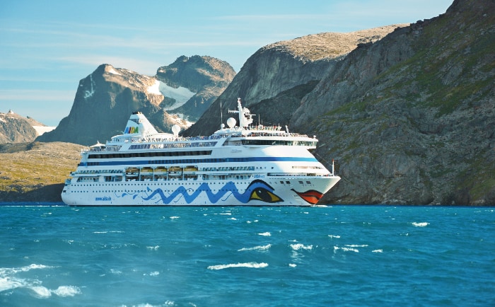 Die kleine AIDAaura verfügt über lediglich 633 Gästekabinen. &copy; AIDA Cruises