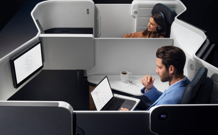Die Air France Business Class soll mehr "Privacy" bieten. &copy; Air France