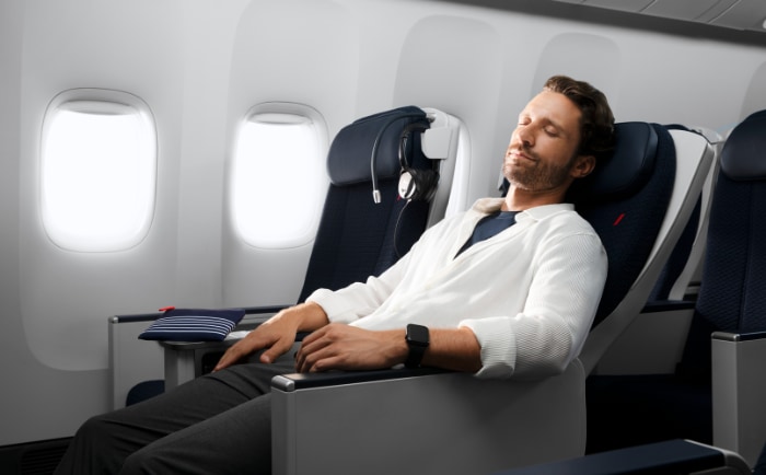 Die Sitze in der Premium Eco lassen sich um 124 Grad neigen. &copy; Air France