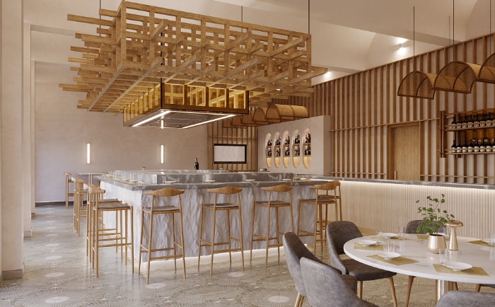 Das neue japanische Restaurant Harumaki. &copy; Orascom Hotels Management