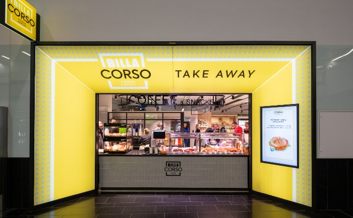 Auch ein Takeaway-Angebot findet man im Billa Corso. &copy; BILLA / Robert Harson
