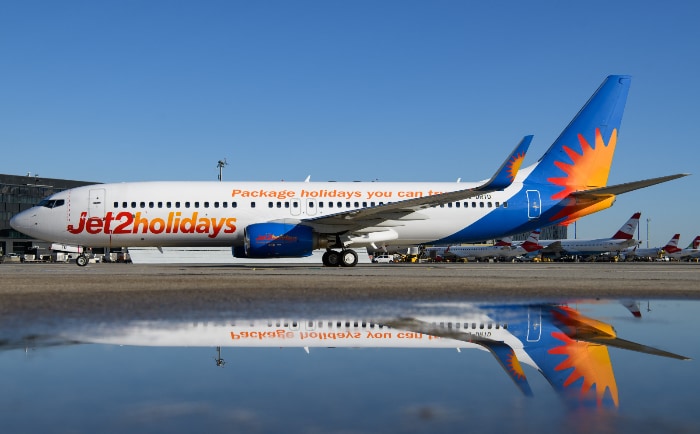 Jet2.com setzt unter anderem auf die Boeing 737-800. &copy; Flughafen Wien