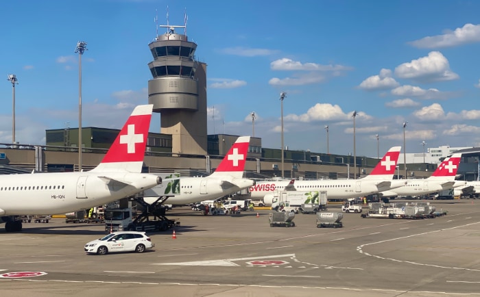Swiss-Flugzeuge am Hub Zürich. &copy; ReiseInsider