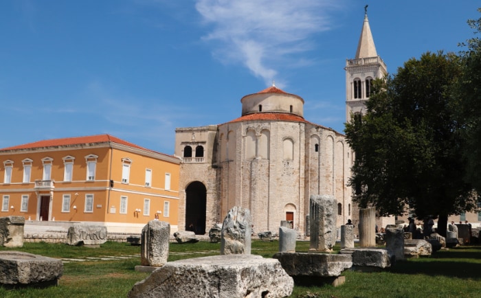 Das Forum Zadar mit seinen archäologischen Ausgrabungen. &copy; Martin Dichler