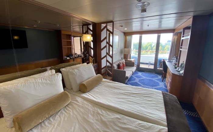 Beispiel für eine Balkonkabine auf der Vasco da Gama. &copy; ReiseInsider