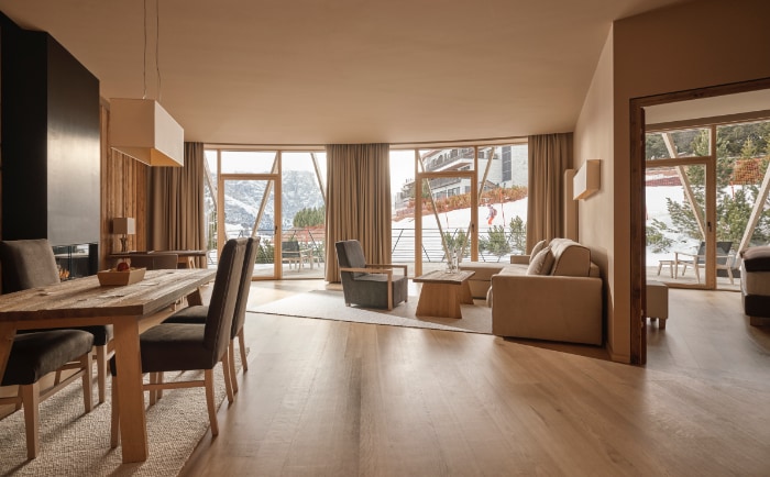 Hier dürfte es sich gut nächtigen lassen: Suite im Como Alpina Dolomiten &copy; COMO Hotels and Resorts