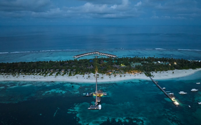 Die Insel befindet sich rund 40 Wasserflugzeug-Minuten von Male entfernt. &copy; Six Senses