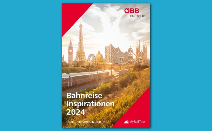 Der druckfrische Katalog von ÖBB Rail Tours. &copy; ÖBB Rail Tours