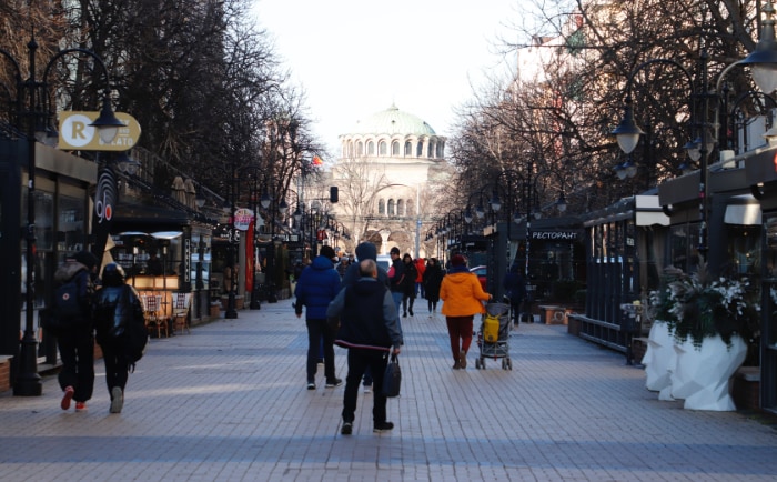 Der Vitosha Boulevard ist eine der wichtigsten Straßen Sofias. &copy; Martin Dichler