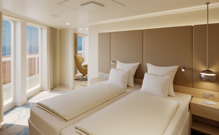 Beispiel für eine Suite nach der Modernisierung. &copy; Aida Cruises