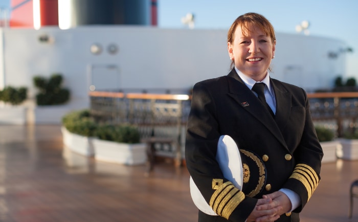 Inger Klein Thorhauge wird Captain der Queen Anne. &copy; Cunard