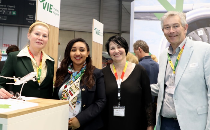 Das Team von Ethiopian Airways in Wien. &copy; 