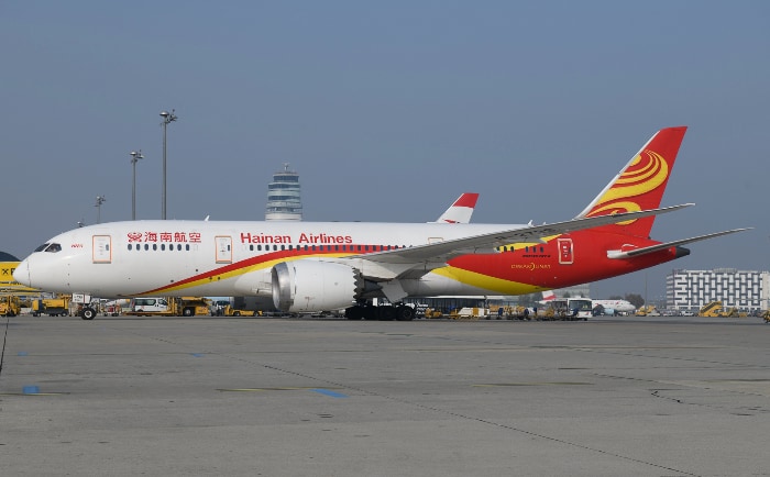 Boeing 787 von Hainan Airlines. &copy; Flughafen Wien