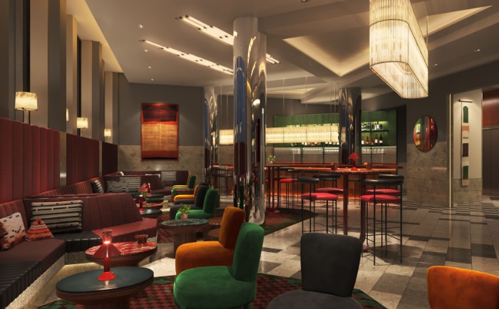 Die Lobby Bar im Kimpton Main Frankfurt. &copy; Kimpton Main Frankfurt