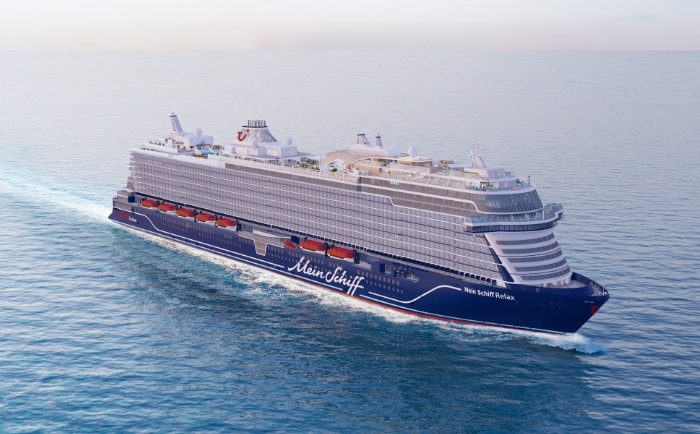 Die Mein Schiff Relax wird knapp 4.000 Passagieren Platz bieten. &copy; TUI Cruises