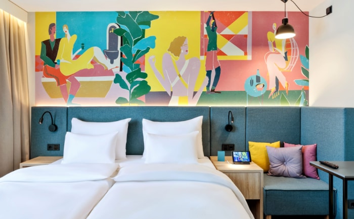 Buntes Zimmer im Spark by Hilton Vienna Messe Prater. &copy; Verkehrsbüro Hospitality