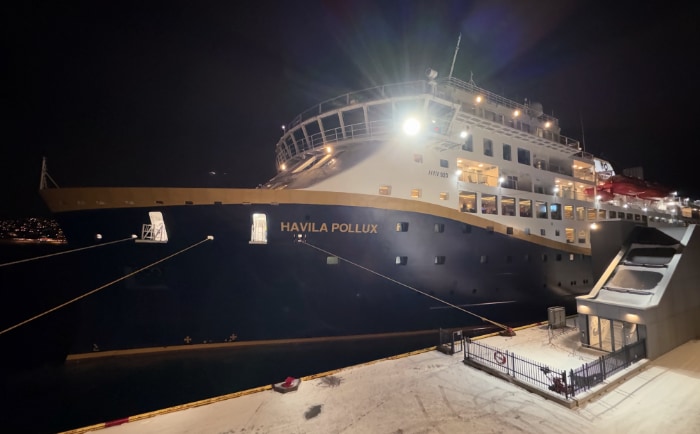 Die Havila Pollux im Hafen von Tromsø. &copy; ReiseInsider