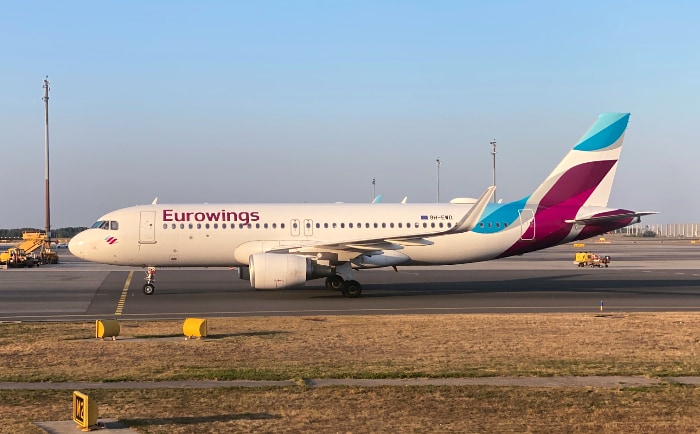 Airbus A320 von Eurowings. &copy; ReiseInsider