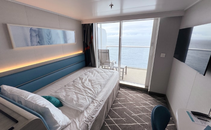 Einzelkabine mit Balkon. &copy; ReiseInsider