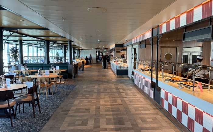 Das Harbour Market ist das Buffet-Restaurant auf der Mein Schiff Relax. &copy; ReiseInsider
