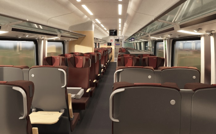 In der zweiten Klasse sollen durchgehende Abtrennungen für mehr Privatsphäre sorgen. &copy; ÖBB
